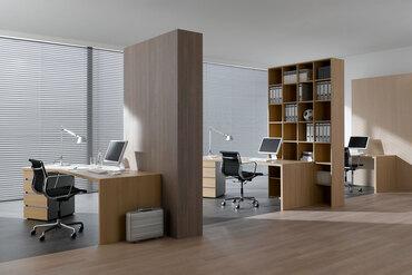 Impressionen eines Arbeitszimmers Impression eines Arbeitszimmers im Stil Großraumbüro